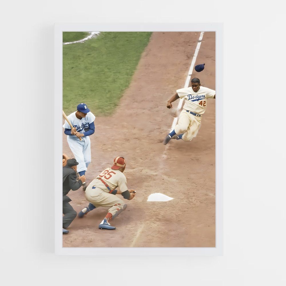 Poster Jackie robinson – affiche Baseball (vue 3)